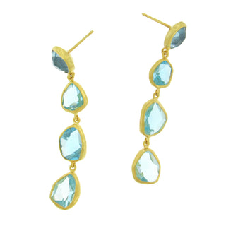 Margoni Studio: Rose-Cut Aquamarine Drop Earrings