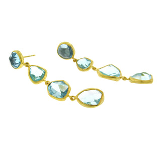 Margoni Studio: Rose-Cut Aquamarine Drop Earrings