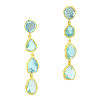 Margoni Studio: Rose-Cut Aquamarine Drop Earrings