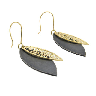 Baiyang Qiu: Marquise Shadow Earrings