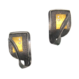 Marco Borghesi: Green and White Jadeite Drop Earrings