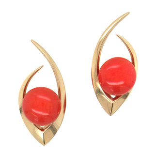 Vintage Coral Earrings