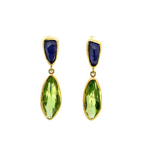 Margoni Studio: Peridot Tanzanite Earrings