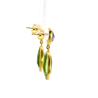 Margoni Studio: Peridot Tanzanite Earrings