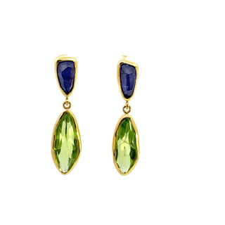Margoni Studio: Peridot Tanzanite Earrings