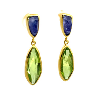 Margoni Studio: Peridot Tanzanite Earrings