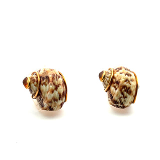 Seaman Schepps Citrine Shell Earrings