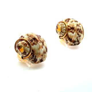 Seaman Schepps Citrine Shell Earrings