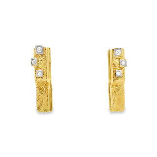 Marco Borghesi: 18K Day/Night Aquamarine Earrings