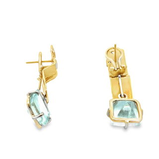 Marco Borghesi: 18K Day/Night Aquamarine Earrings