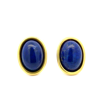 Classic Blue Lapis Clip-On Earrings