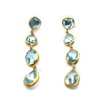 Margoni Studio: Rose-Cut Aquamarine Drop Earrings