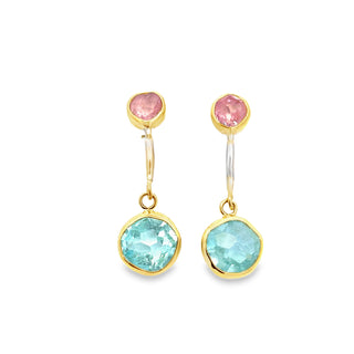 Margoni Studio: Morganite and Aquamarine Earrings