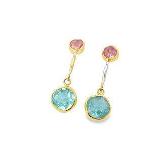 Margoni Studio: Morganite and Aquamarine Earrings