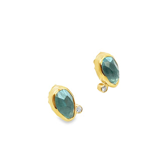 Margonia Studio: Aquamarine Stud Earrings