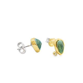 Margonia Studio: Aquamarine Stud Earrings