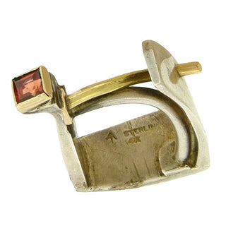 Garnet Sculptured Ring