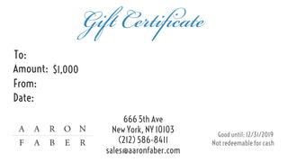 $250 Gift Certificate