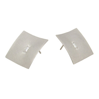 Platinum 'Sail' Earrings