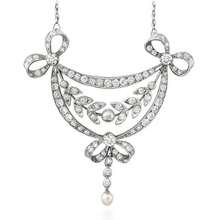 Edwardian Diamond Swag Necklace