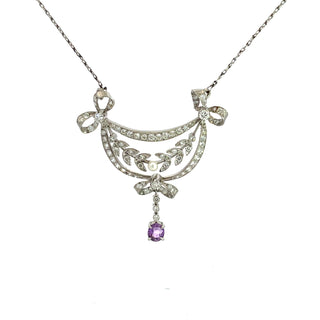 Edwardian Diamond Swag Necklace