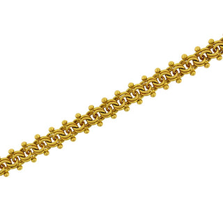 20K Gold Flexible Double Link Bracelet