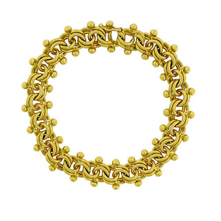 20K Gold Flexible Double Link Bracelet