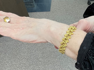 20K Gold Flexible Double Link Bracelet