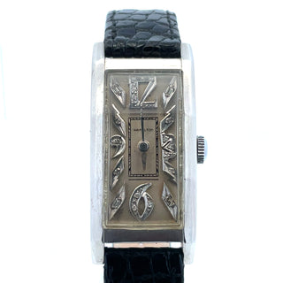 Platinum Deco Hamilton Dress Watch