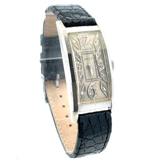 Platinum Deco Hamilton Dress Watch