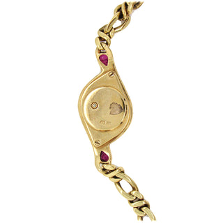 18K Gold Ruby and Diamond Omega Cocktail Watch