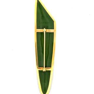 Larissa Podgoretz: 'Trefoil Vine" Enamel Brooch