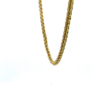 Lucie Heskett-Brem: 20K Gold Long Handwoven Chain