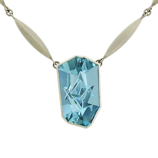 Gem Aquamarine Necklace