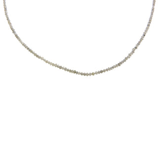 Klaus Spies: Salt and Pepper Diamond Bead Necklace