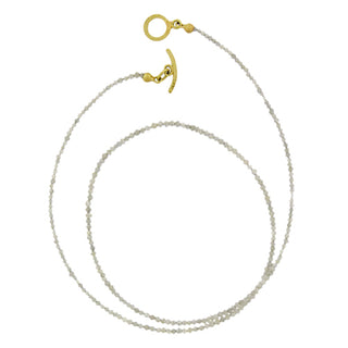 Klaus Spies: Salt and Pepper Diamond Bead Necklace