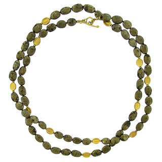 Barbara Heinrich: Gold and Pyrite Necklace