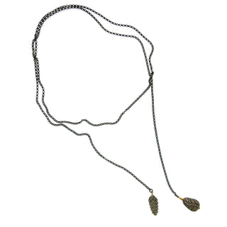 Clare Ullman: Rose-Cut Diamond Bead Necklace Lariat