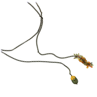 Clare Ullman: Sapphire Diamond Lariat Necklace