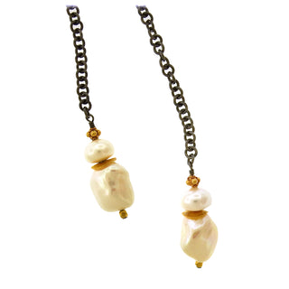 Clare Ullman: Freshwater Pearl Drop Lariat Necklace