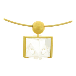 Tom Munsteiner: 'Cubus' Rock Crystal Necklace
