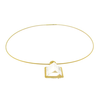 Tom Munsteiner: 'Cubus' Rock Crystal Necklace