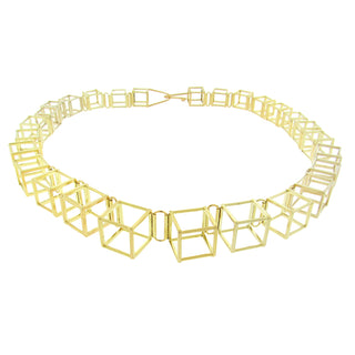 Momoko Kumai: Open Cube Cascading Necklace