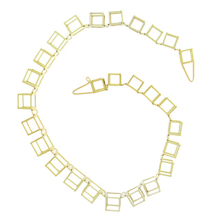 Momoko Kumai: Open Cube Cascading Necklace