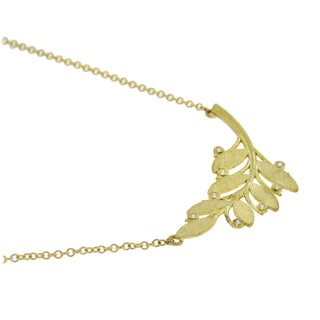 Alishan: Petite Leaf Pendant Necklace