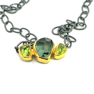 Margoni Studio: Peridot Green Amethyst Necklace