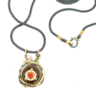 Michael Boyd: Orange Sapphire Necklace