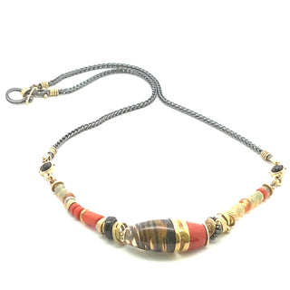 Michael Boyd: Carved Coral Beaded Necklace