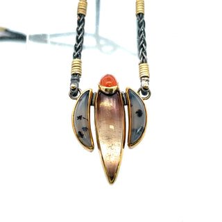 Michael Boyd: Sunstone Garnet Necklace