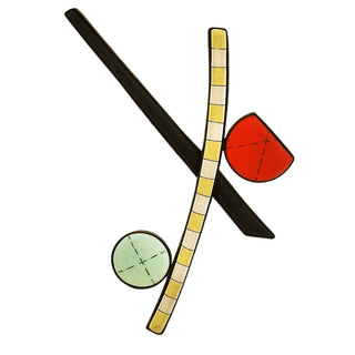 Ginny Whitney: Abstract Enamel Composition Brooch